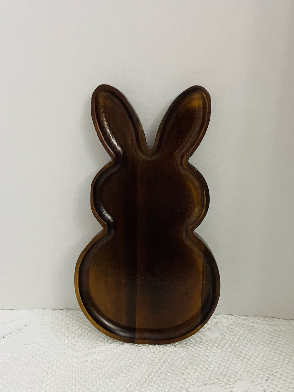 Brown Bunny-Shaped Decorative Tray - Home Accents